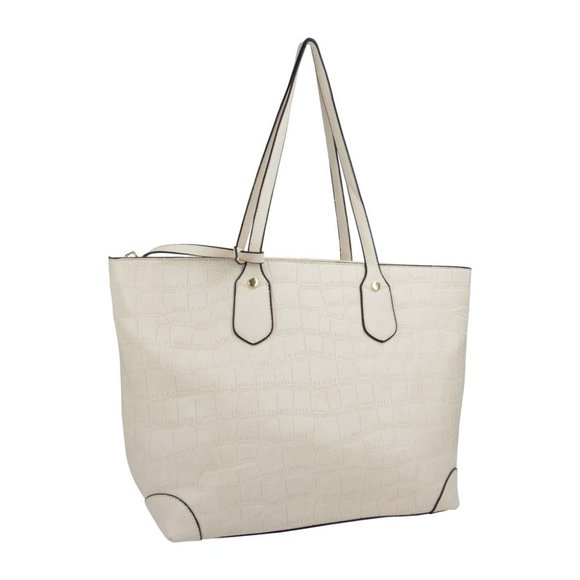 Large Patterned Tote Shoulder Bag With Wristlet - Picture 5 of 6